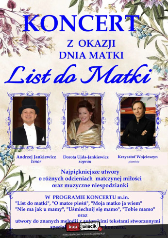 Brzeg Wydarzenie Koncert Koncert z okazji Dnia Matki