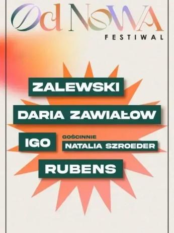 Opole Wydarzenie Festiwal Od Nowa Festiwal - Zalewski, Daria Zawiałow, Igo, Natalia Szroeder, Rubens