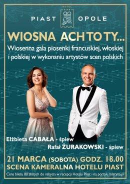 Opole Wydarzenie Koncert „Wiosna ach to Ty…”  Wiosenna gala piosenki francuskiej, włoskiej i polskiej